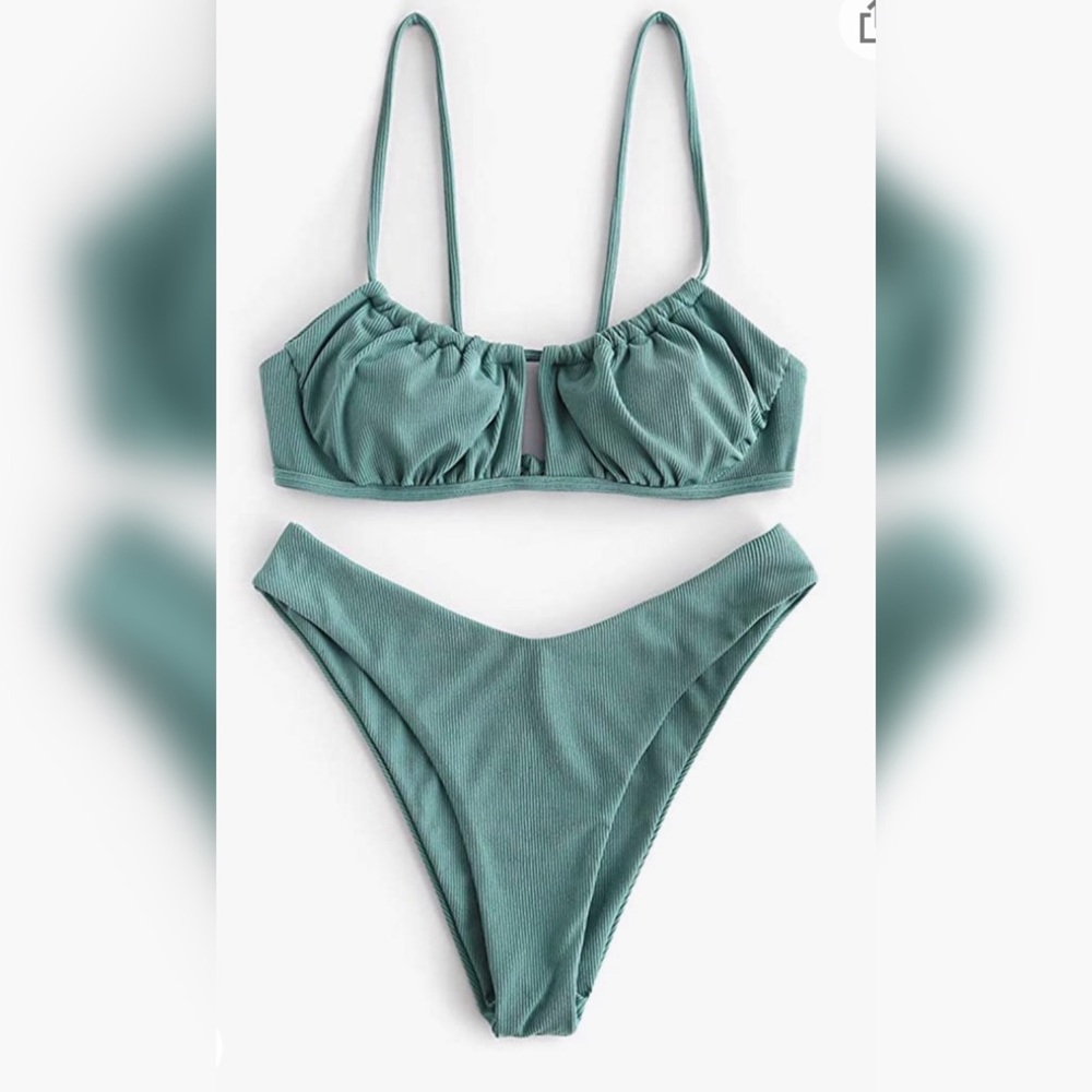 Zaful Green Bikini